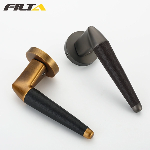 Leather Cylinder Lever Door Lock